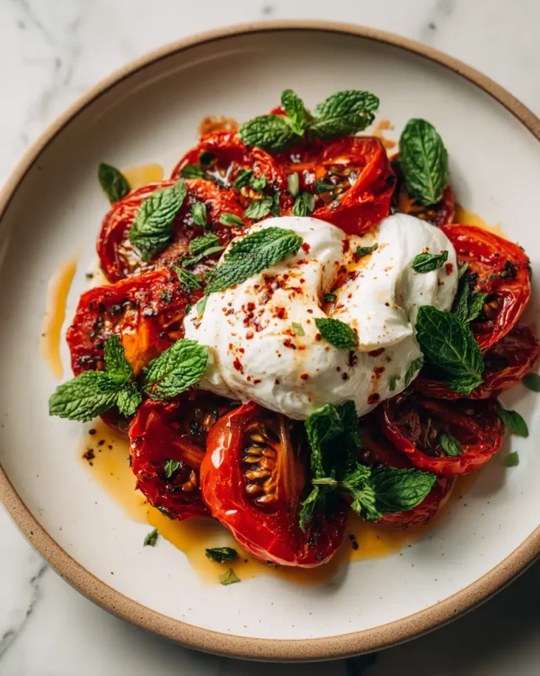 Irresistible Roasted Tomato Burrata Salad Bliss - Featured Image