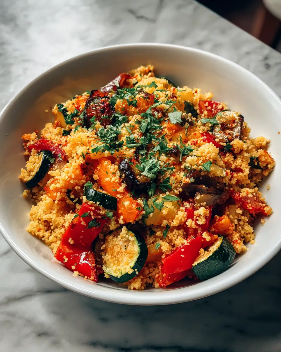 Final dish - Vibrant Flavors: Discover the Ultimate Roasted Vegetable Couscous Bowl Experience