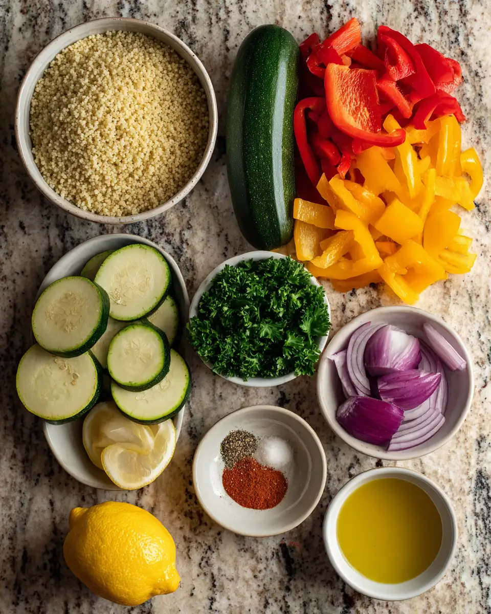 Ingredients for Vibrant Flavors: Discover the Ultimate Roasted Vegetable Couscous Bowl Experience