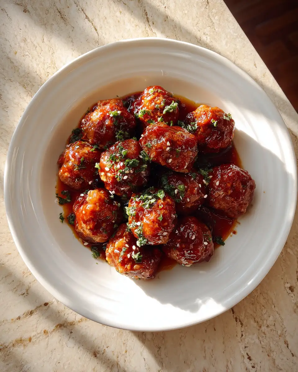 Irresistibly Sticky Honey Soy Meatballs: A Sweet and Savory Delight 6 Final dish - Irresistibly Sticky Honey Soy Meatballs: A Sweet and Savory Delight