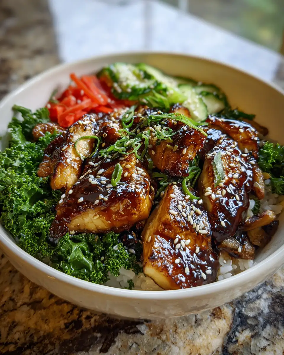 Sticky Teriyaki Chicken Bowl: A Flavor-Packed Dinner Delight 6 Final dish - Sticky Teriyaki Chicken Bowl: A Flavor-Packed Dinner Delight