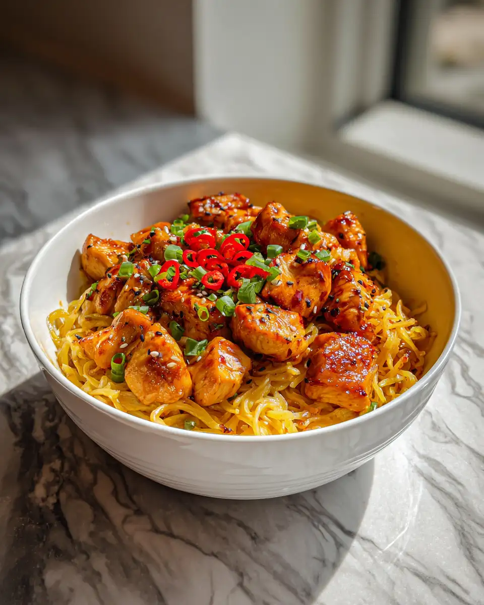 Zesty Sweet Chili Garlic Chicken Bowl: A Flavor Explosion in Every Bite 6 Final dish - Zesty Sweet Chili Garlic Chicken Bowl: A Flavor Explosion in Every Bite