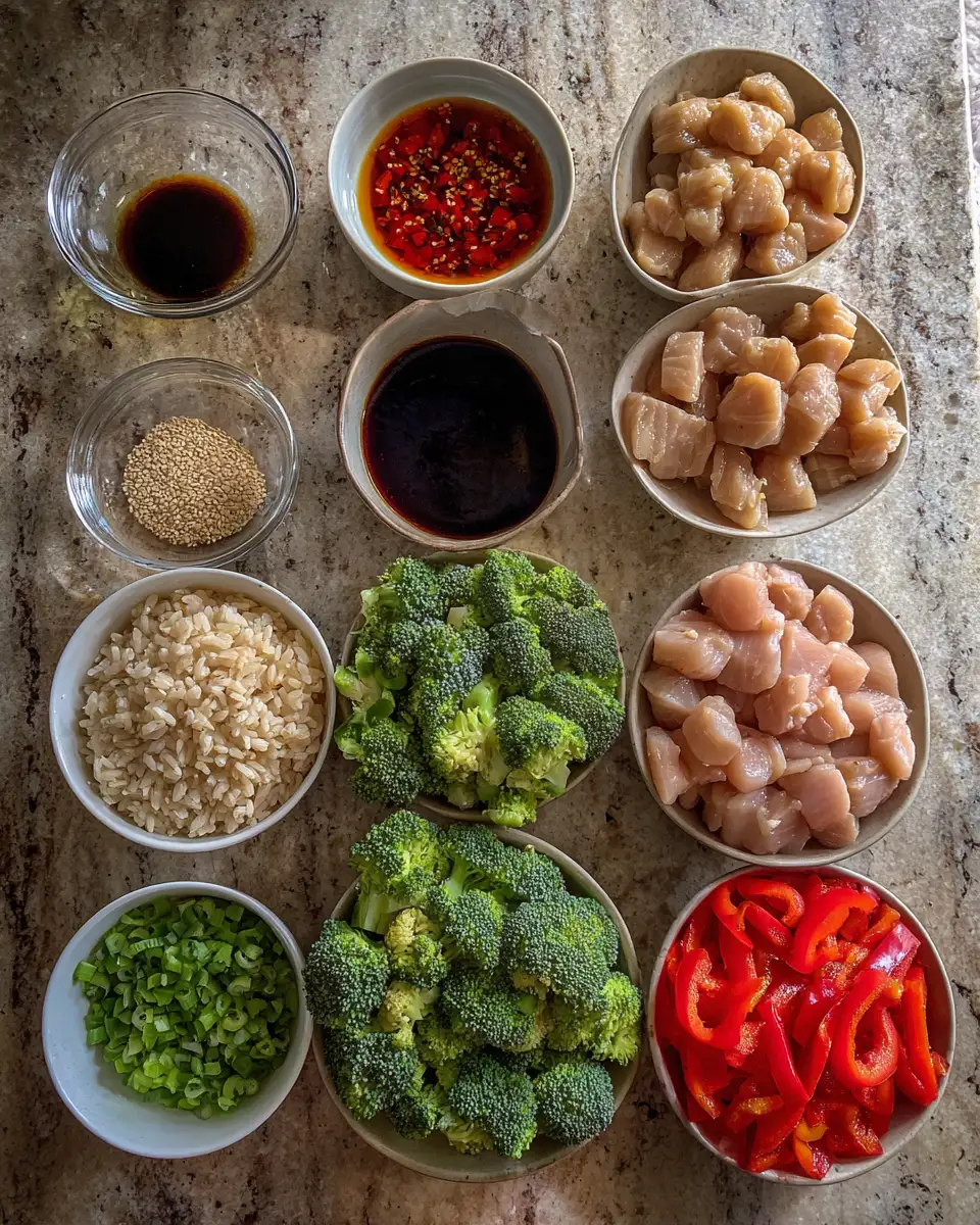 Zesty Sweet Chili Garlic Chicken Bowl: A Flavor Explosion in Every Bite 4 Ingredients for Zesty Sweet Chili Garlic Chicken Bowl: A Flavor Explosion in Every Bite