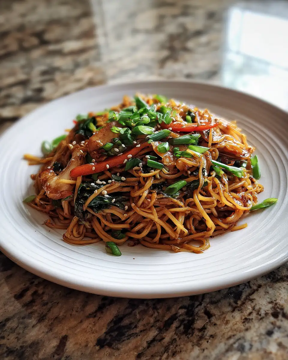 Irresistibly Savory Sweet Soy Garlic Noodles That Will Wow Your Taste Buds 6 Final dish - Irresistibly Savory Sweet Soy Garlic Noodles That Will Wow Your Taste Buds