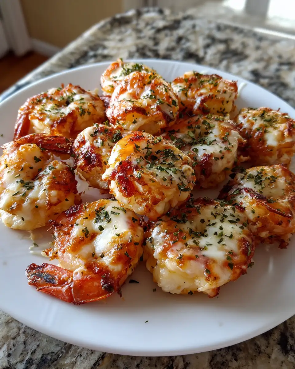 Final dish - Explode Your Taste Buds with Cheesy Shrimp Bombs: The Ultimate Appetizer Delight