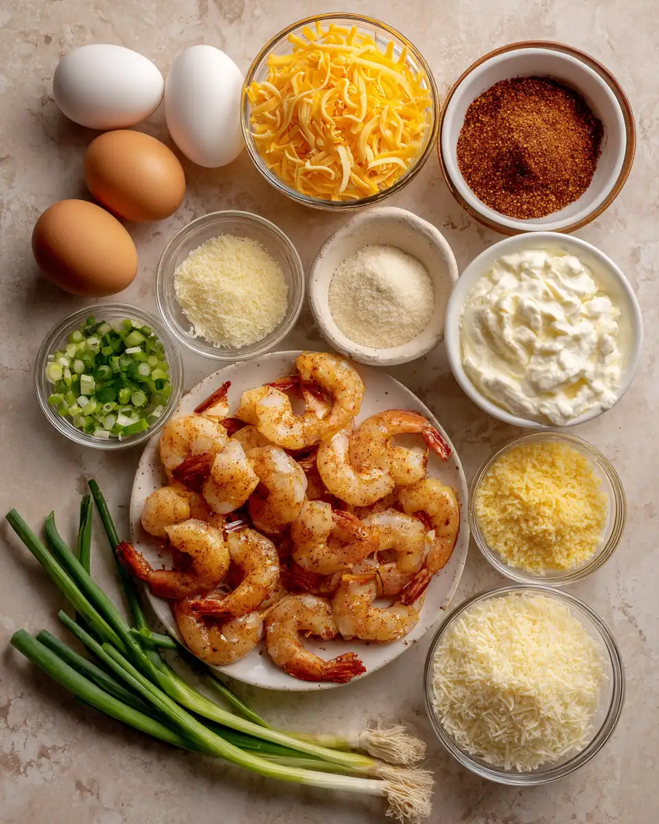 Ingredients for Explode Your Taste Buds with Cheesy Shrimp Bombs: The Ultimate Appetizer Delight