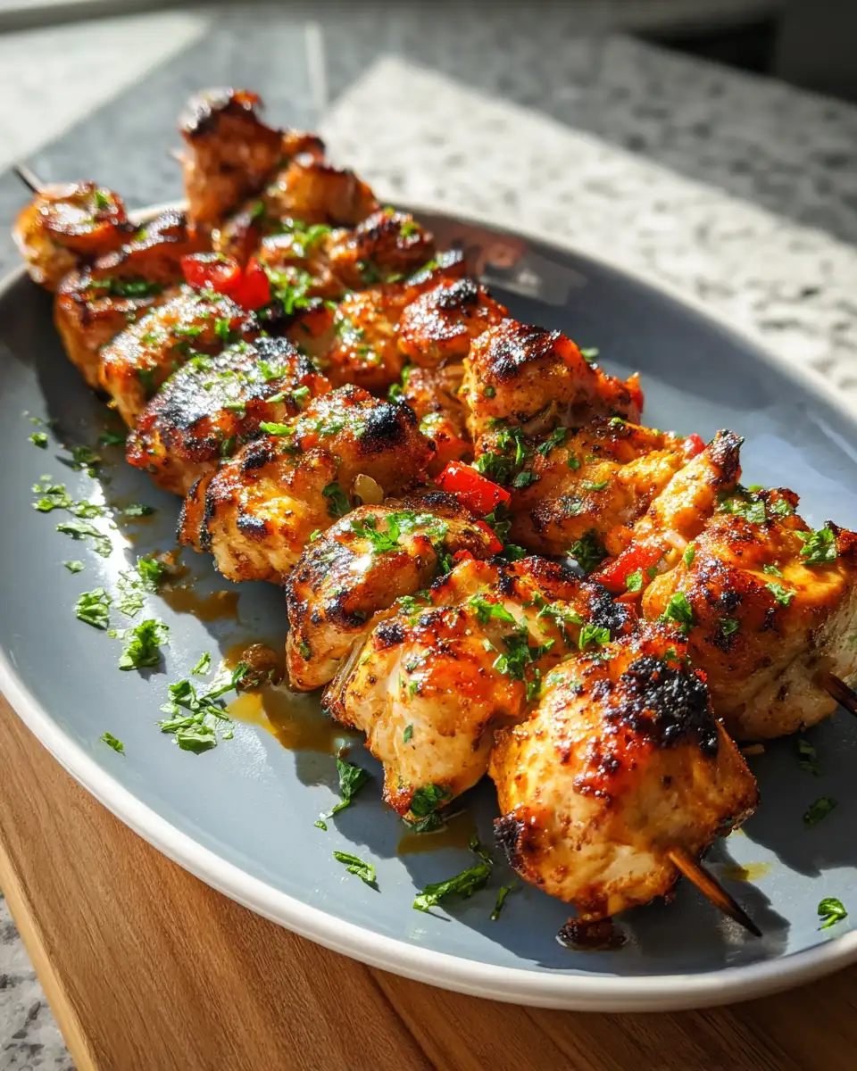 Sizzling BBQ Chicken Skewers That Will Ignite Your Taste Buds 6 Final dish - Sizzling BBQ Chicken Skewers That Will Ignite Your Taste Buds