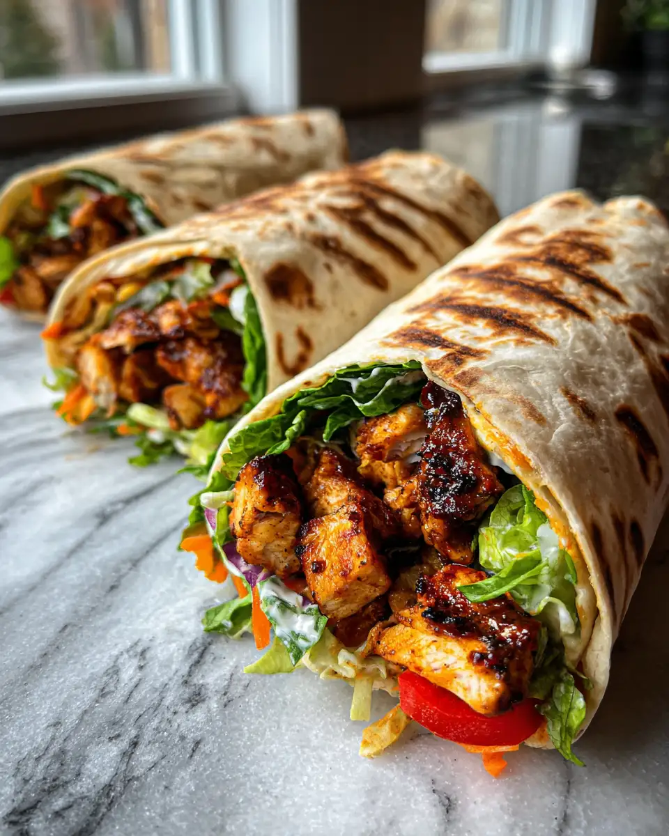 Final dish - Sizzling BBQ Ranch Chicken Wraps: A Flavor Fiesta in Every Bite