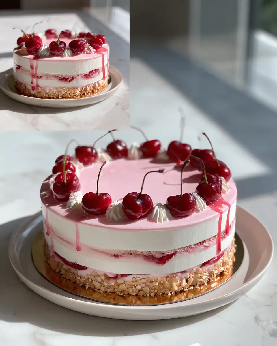Final dish - Decadent Delights: The Ultimate Cake Cerises & Amandes Experience