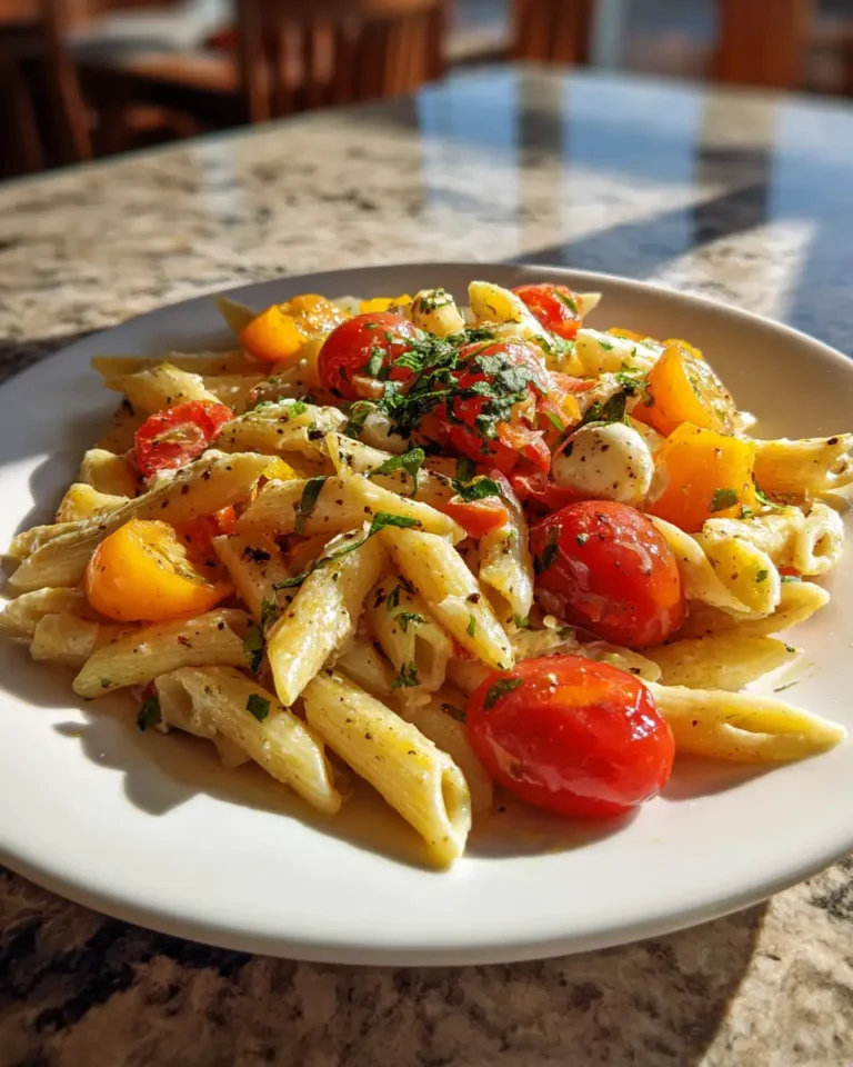 Summer's Perfect Bite Caprese Pasta Salad Delight - Featured Image