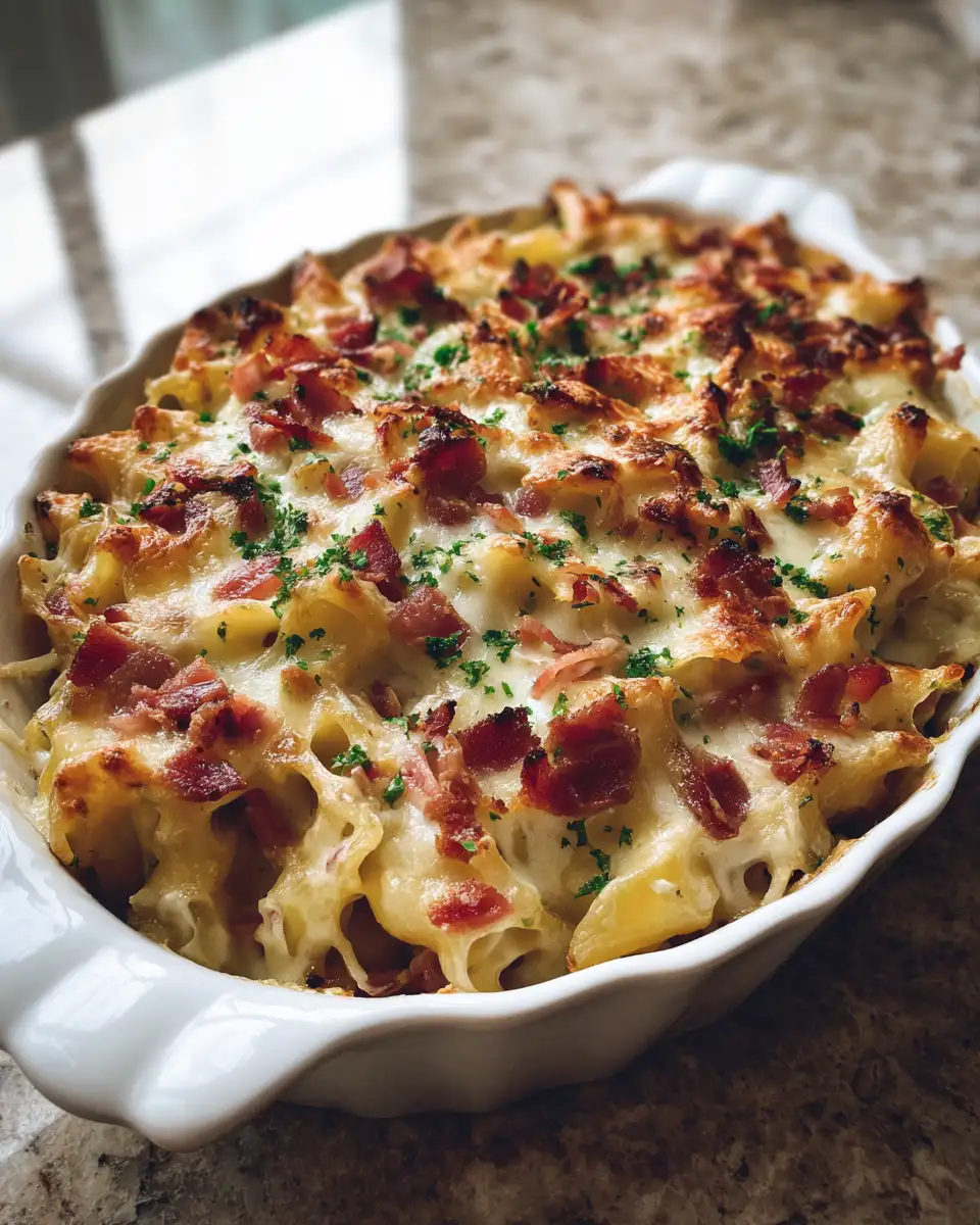 Irresistible Cheesy Bacon Ranch Pasta Bake: Your New Comfort Food Obsession 6 Final dish - Irresistible Cheesy Bacon Ranch Pasta Bake: Your New Comfort Food Obsession