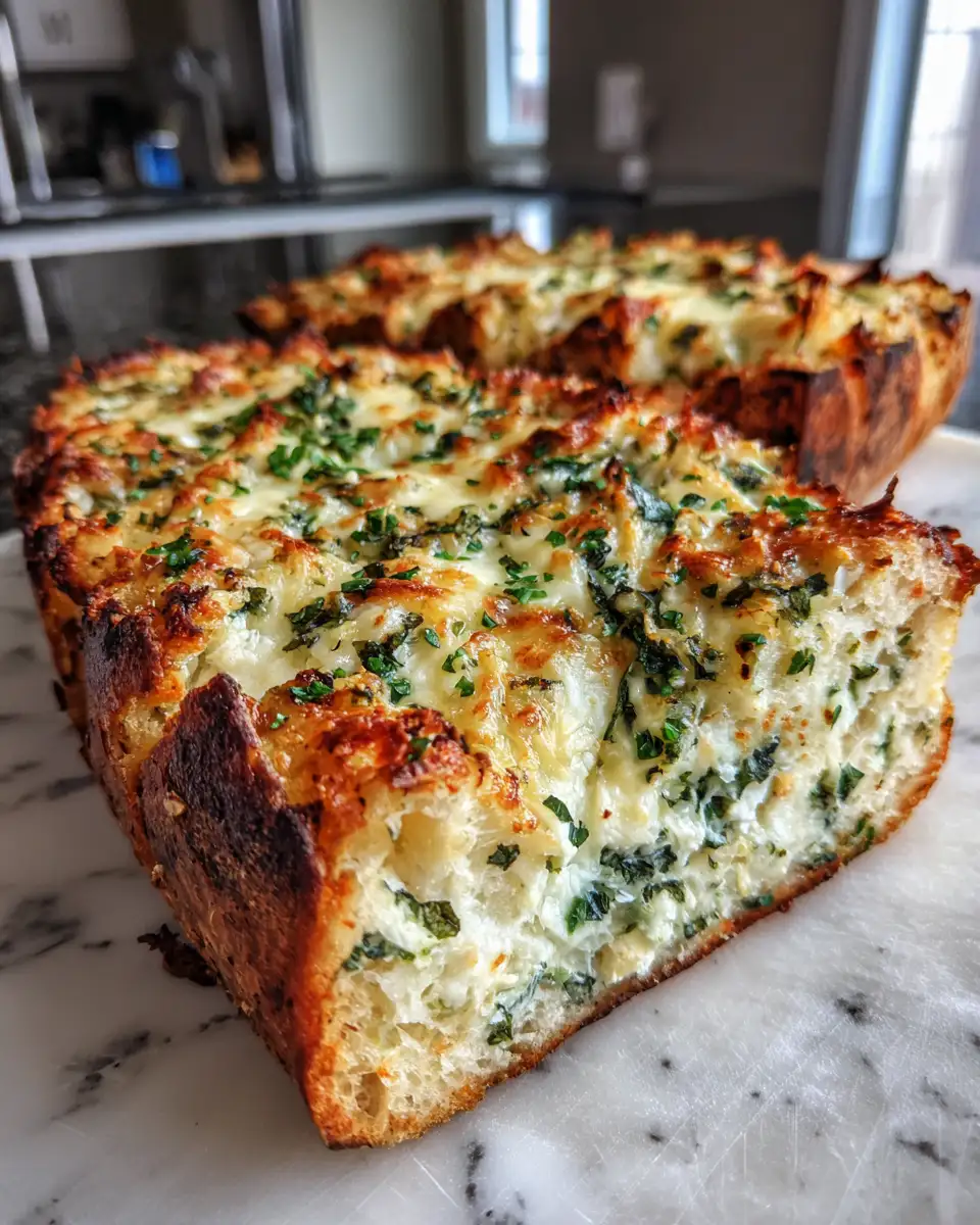 Final dish - Ultimate Cheesy Spinach Artichoke Dip Bread Bliss