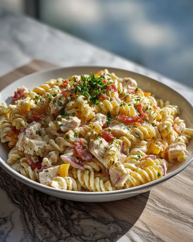 Irresistible Chicken Bacon Ranch Pasta Salad: A Flavor Explosion in Every Bite - Featured Image