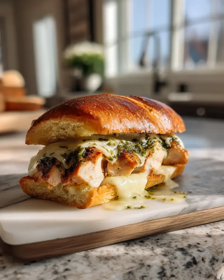 Savor the Ultimate Chicken Pesto Sandwich with Melty Mozzarella - Featured Image
