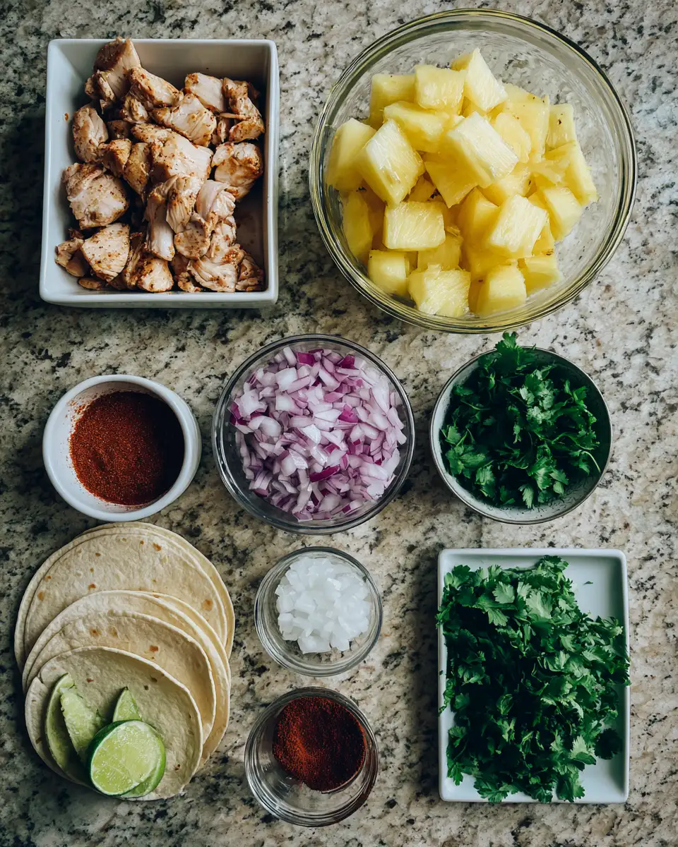 Ingredients for Savor the Flavor: Discover the Magic of Chipotle & Pineapple Tacos