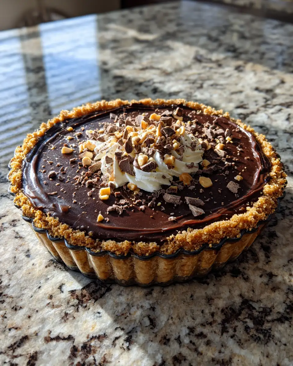 Decadent Delight: Indulge in the Ultimate Chocolate Peanut Butter Pie 6 Final dish - Decadent Delight: Indulge in the Ultimate Chocolate Peanut Butter Pie