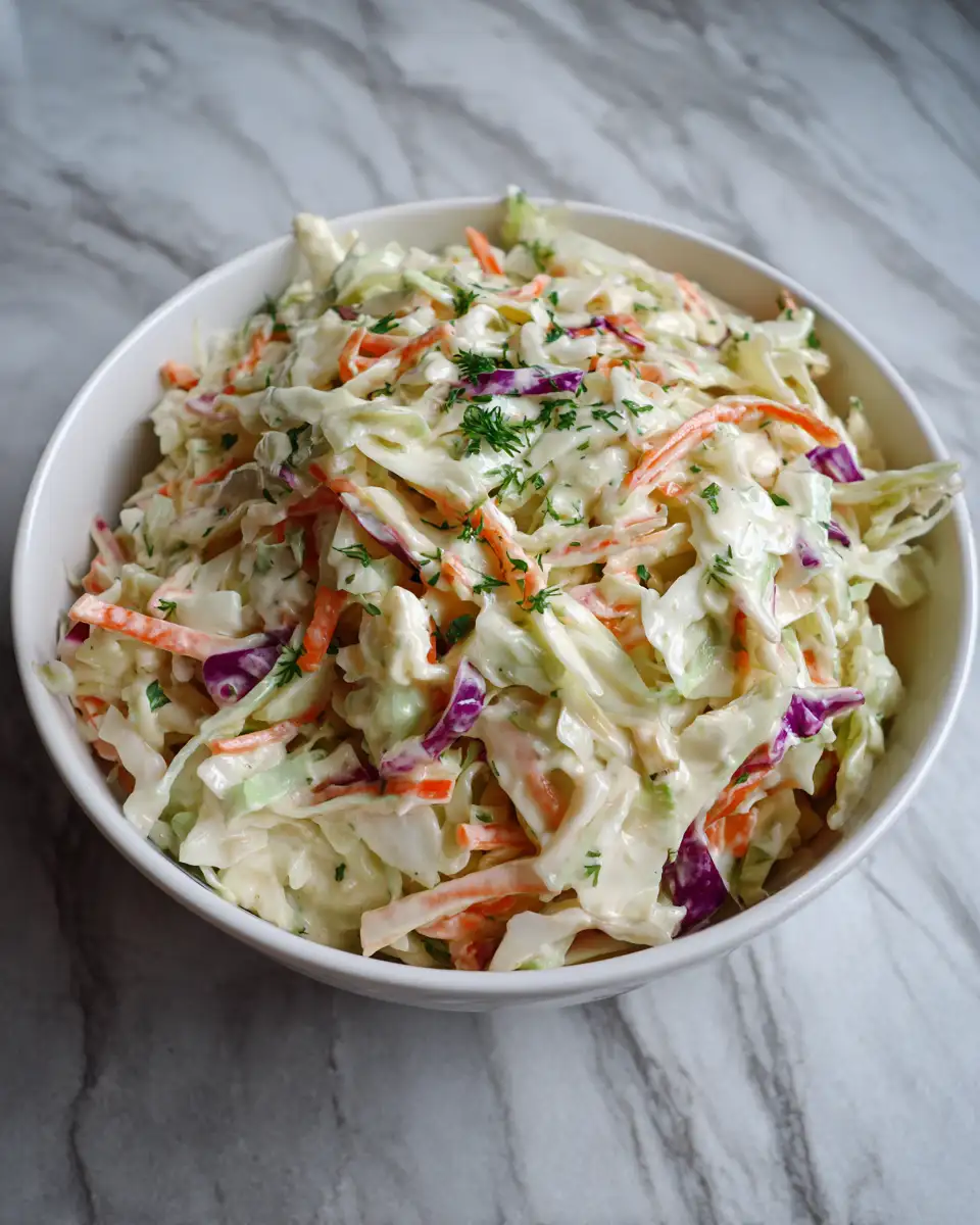 Final dish - Crisp and Creamy: The Ultimate Classic Coleslaw Recipe