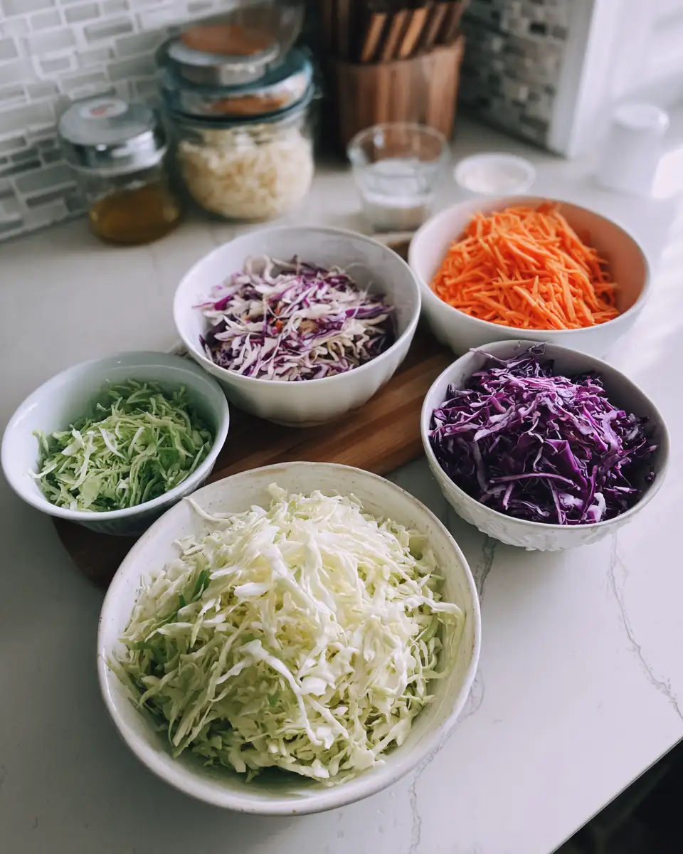 Ingredients for Crisp and Creamy: The Ultimate Classic Coleslaw Recipe