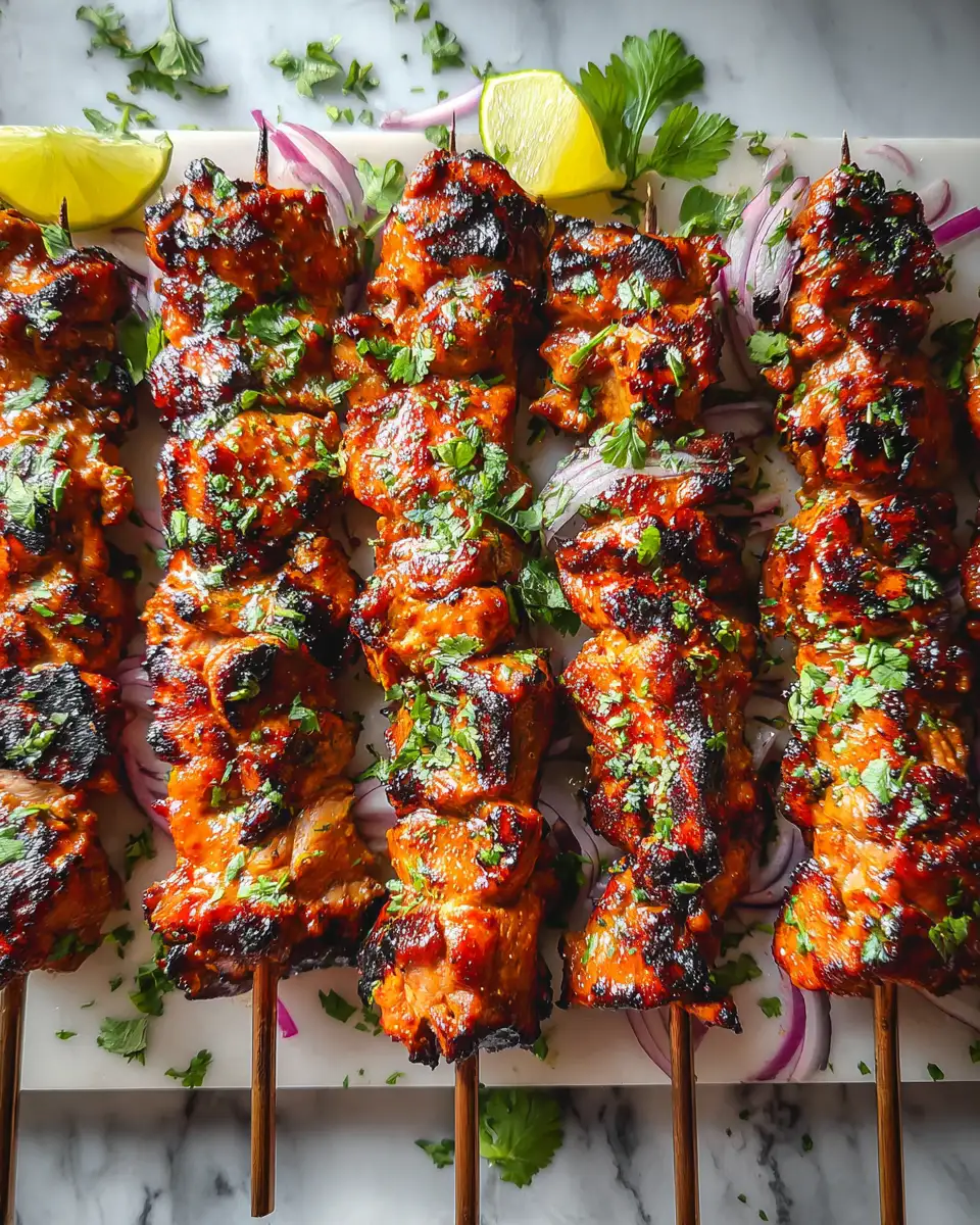 Final dish - Saddle Up Your Taste Buds with Cowboy Butter Chicken Skewers