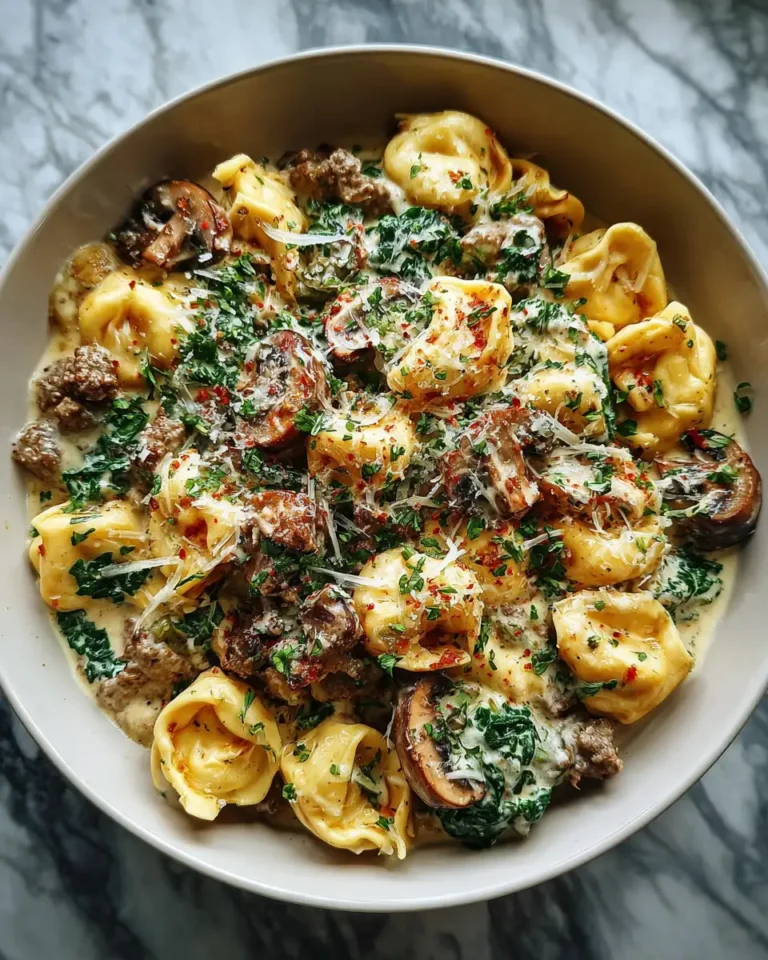 Savor the Flavor: Creamy Beef Tortellini Mushroom Skillet Magic - Featured Image