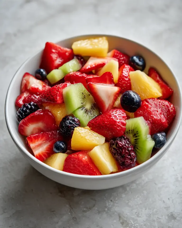 Berry Bliss: A Creamy Citrus Fruit Salad Delight - Featured Image