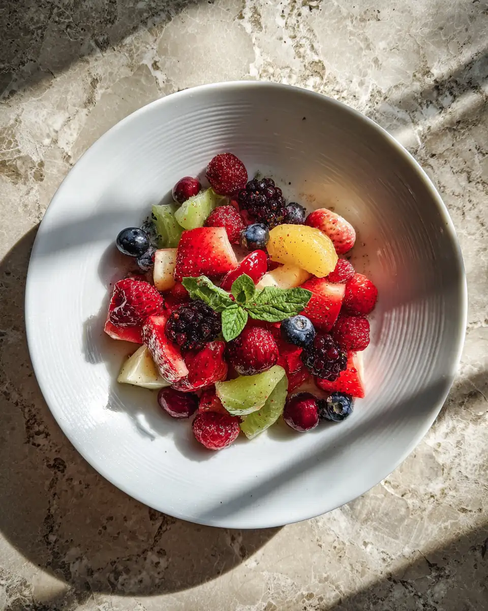 Berry Bliss: A Creamy Citrus Fruit Salad Delight 6 Final dish - Berry Bliss: A Creamy Citrus Fruit Salad Delight
