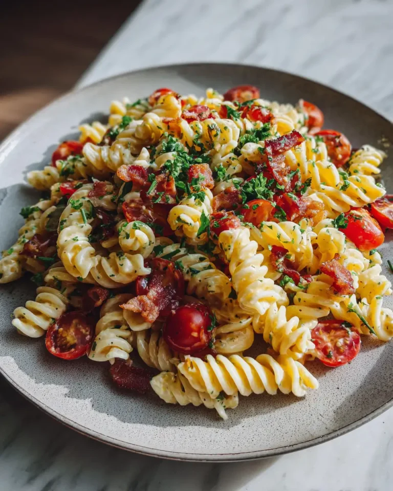 Irresistible Creamy BLT Pasta Salad: A Flavorful Twist on a Classic - Featured Image