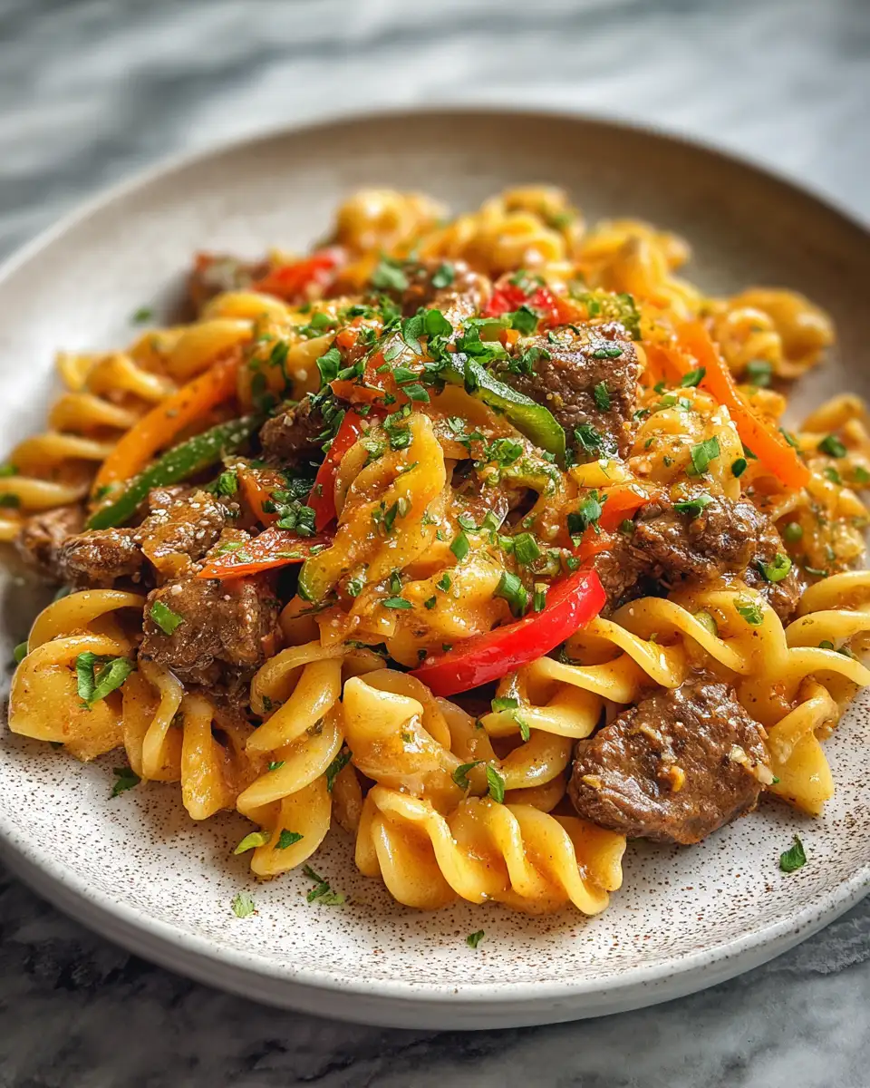 Spice Up Your Dinner with Creamy Cajun Beef Pasta 6 Final dish - Spice Up Your Dinner with Creamy Cajun Beef Pasta