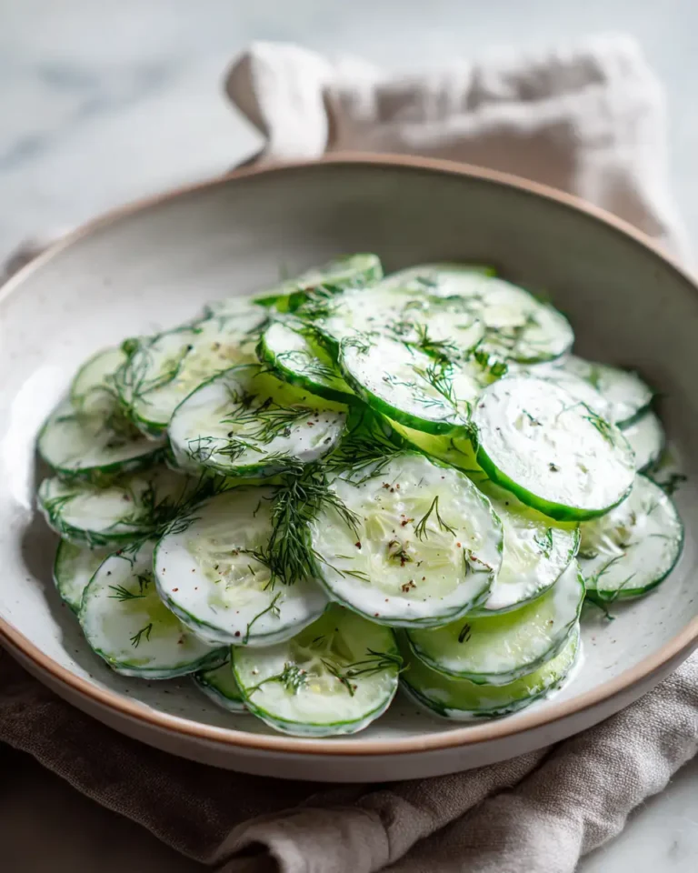 Refreshing Bliss with Creamy Dill Cucumber Salad - Featured Image