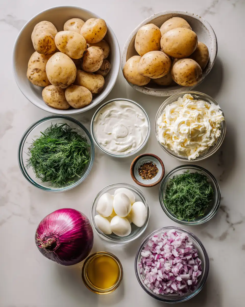 Creamy Dill Potato Salad: Your New Summer Sidekick 4 Ingredients for Creamy Dill Potato Salad: Your New Summer Sidekick