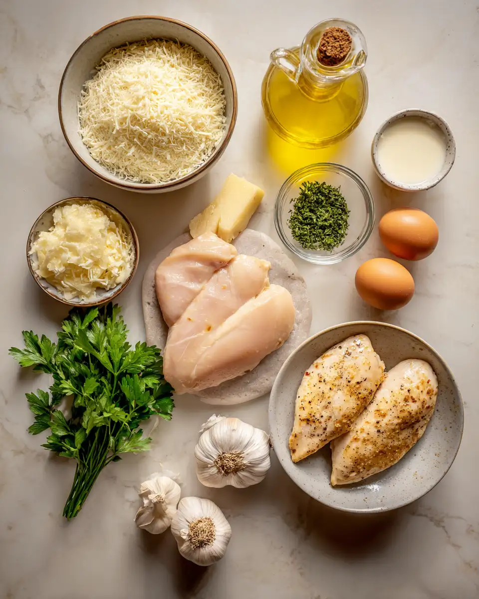 Savor the Flavor: Irresistible Creamy Parmesan Chicken Skillet 4 Ingredients for Savor the Flavor: Irresistible Creamy Parmesan Chicken Skillet