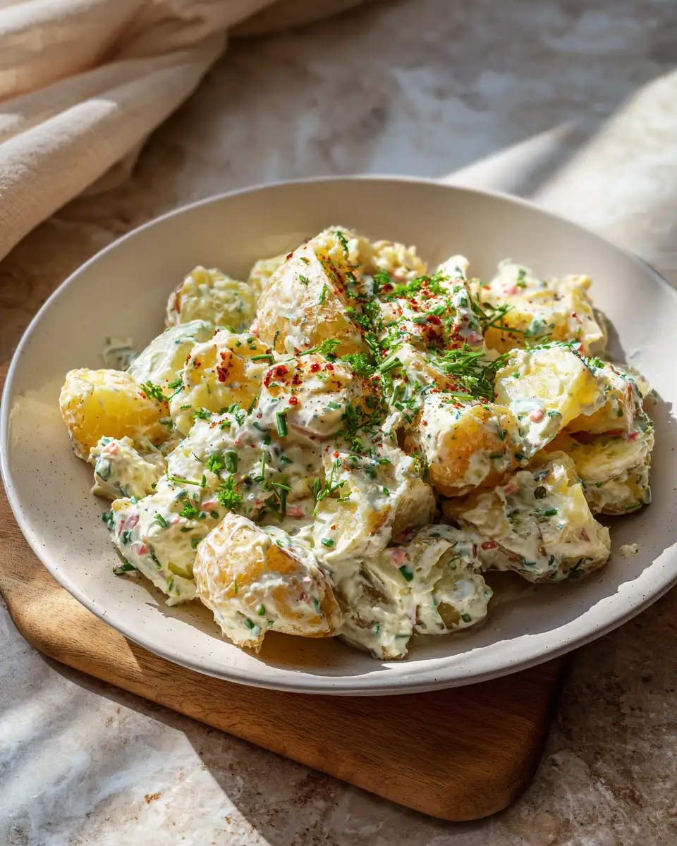 Final dish - Ultimate Creamy Ranch Potato Salad Bliss