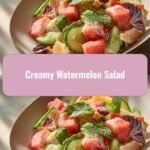 Refreshing Twist: Dive into the Creamy Watermelon Salad Experience