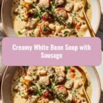 Warm Up Your Day with a Hearty Creamy White Bean Soup with Sausage