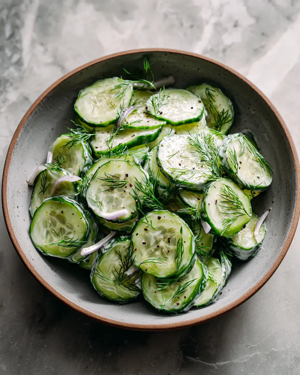 Final dish - Refreshing Crunch: Discover the Perfect Cucumber Dill Salad