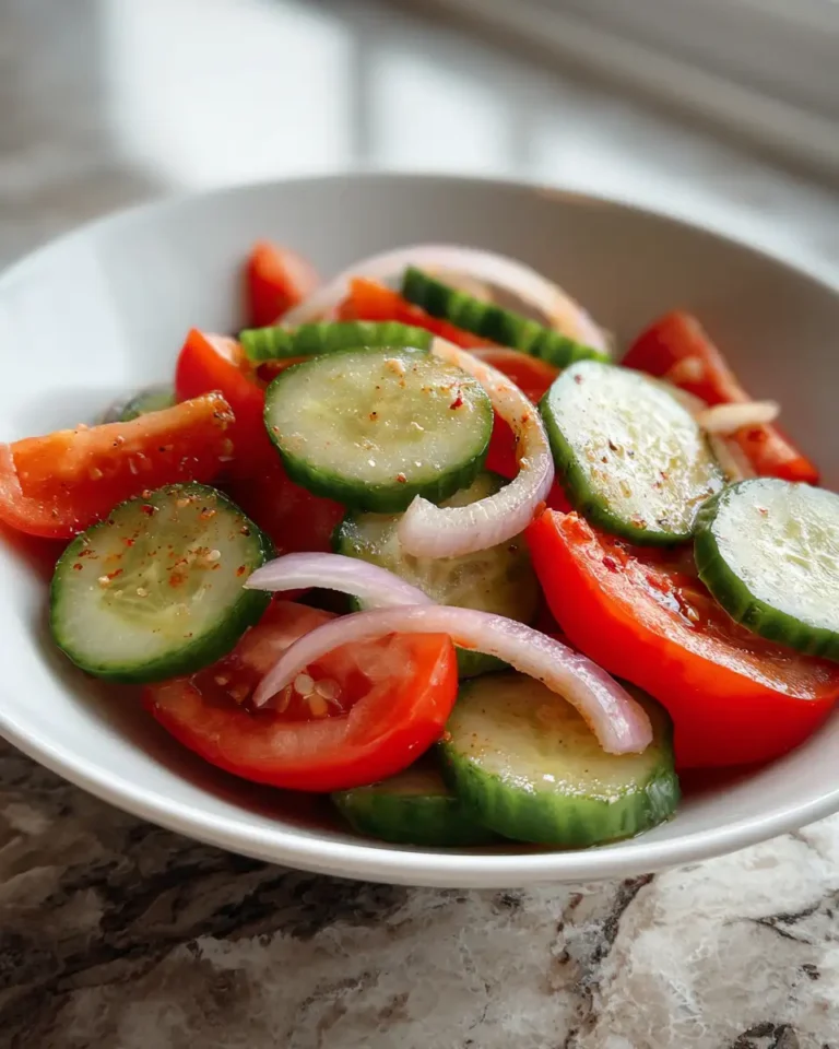Refreshing Bliss: Dive into the Perfect Cucumber Tomato Salad - Featured Image