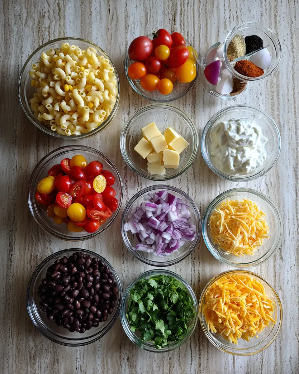 Ingredients for Spice Up Your Summer with a Zesty Fiesta Macaroni Salad