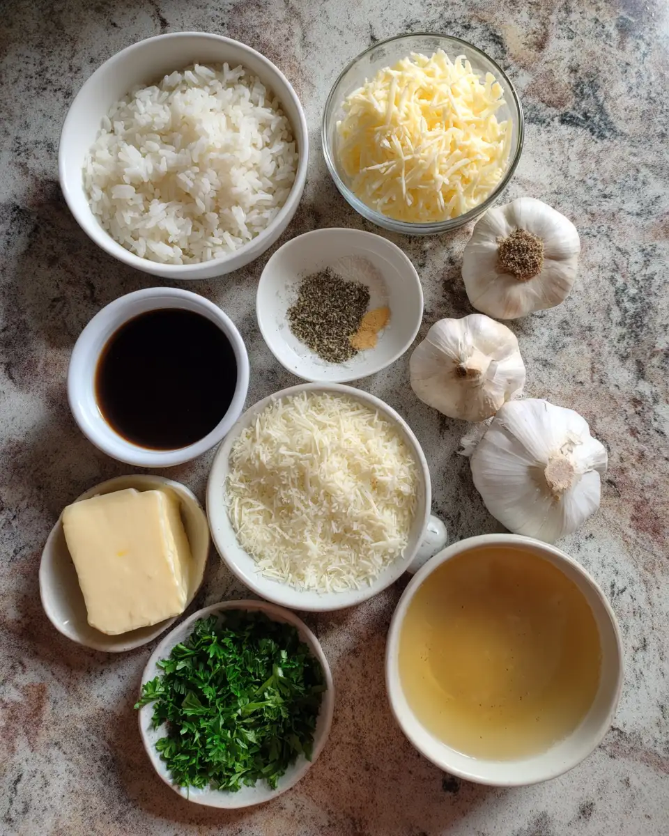 Ingredients for Savor the Flavor: Garlic Butter Rice Skillet Magic