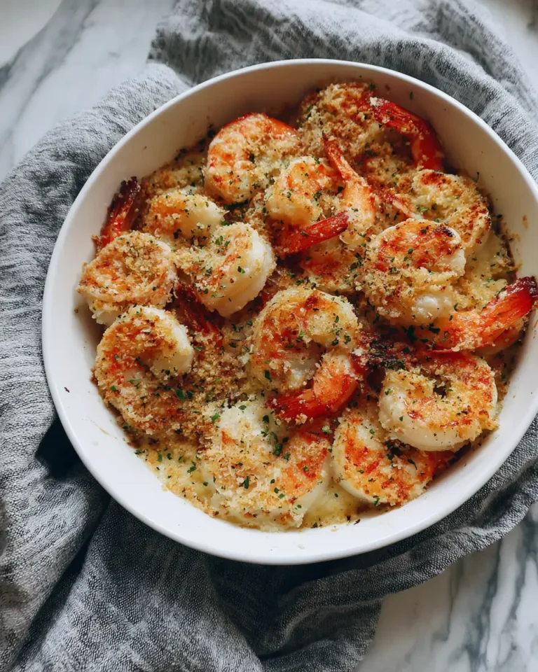 Savor the Flavor: Irresistible Garlic Parmesan Shrimp Bake - Featured Image