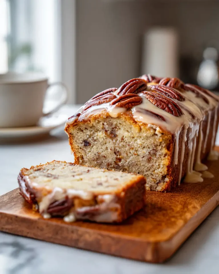 Indulge in Sweet Bliss with Our Irresistible Glazed Pecan Loaf Cake - Featured Image