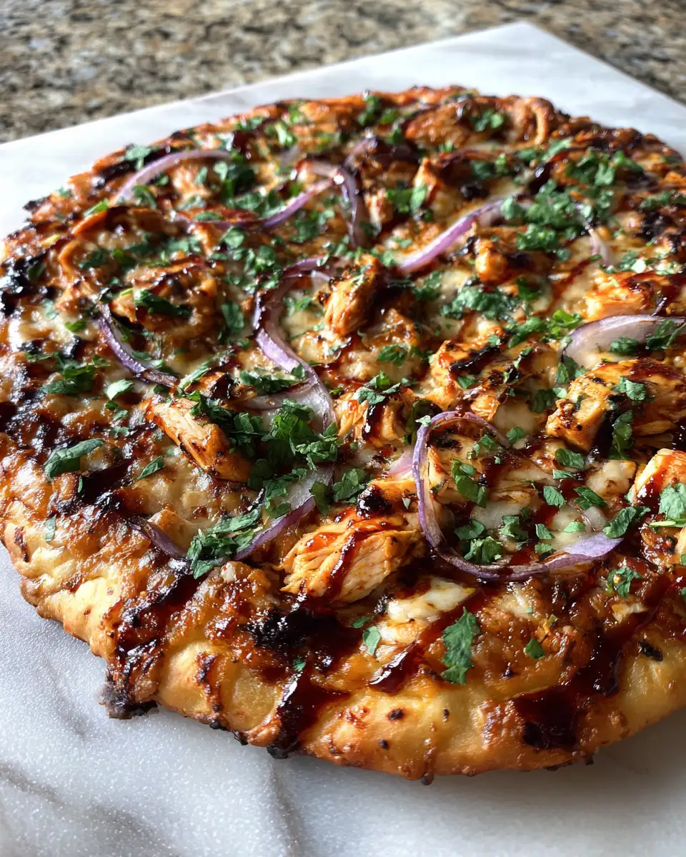 Sizzling Grilled BBQ Chicken Pizza: Your New Summer Favorite 6 Final dish - Sizzling Grilled BBQ Chicken Pizza: Your New Summer Favorite