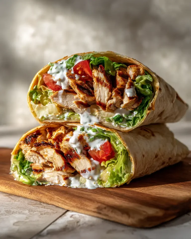 Sizzling Grilled Chicken Ranch Wrap Delight - Featured Image