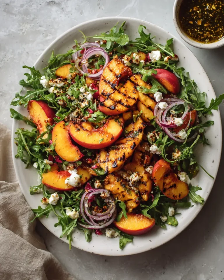 Summer's Sweetest Secret: Grilled Peach Salad Delight - Featured Image