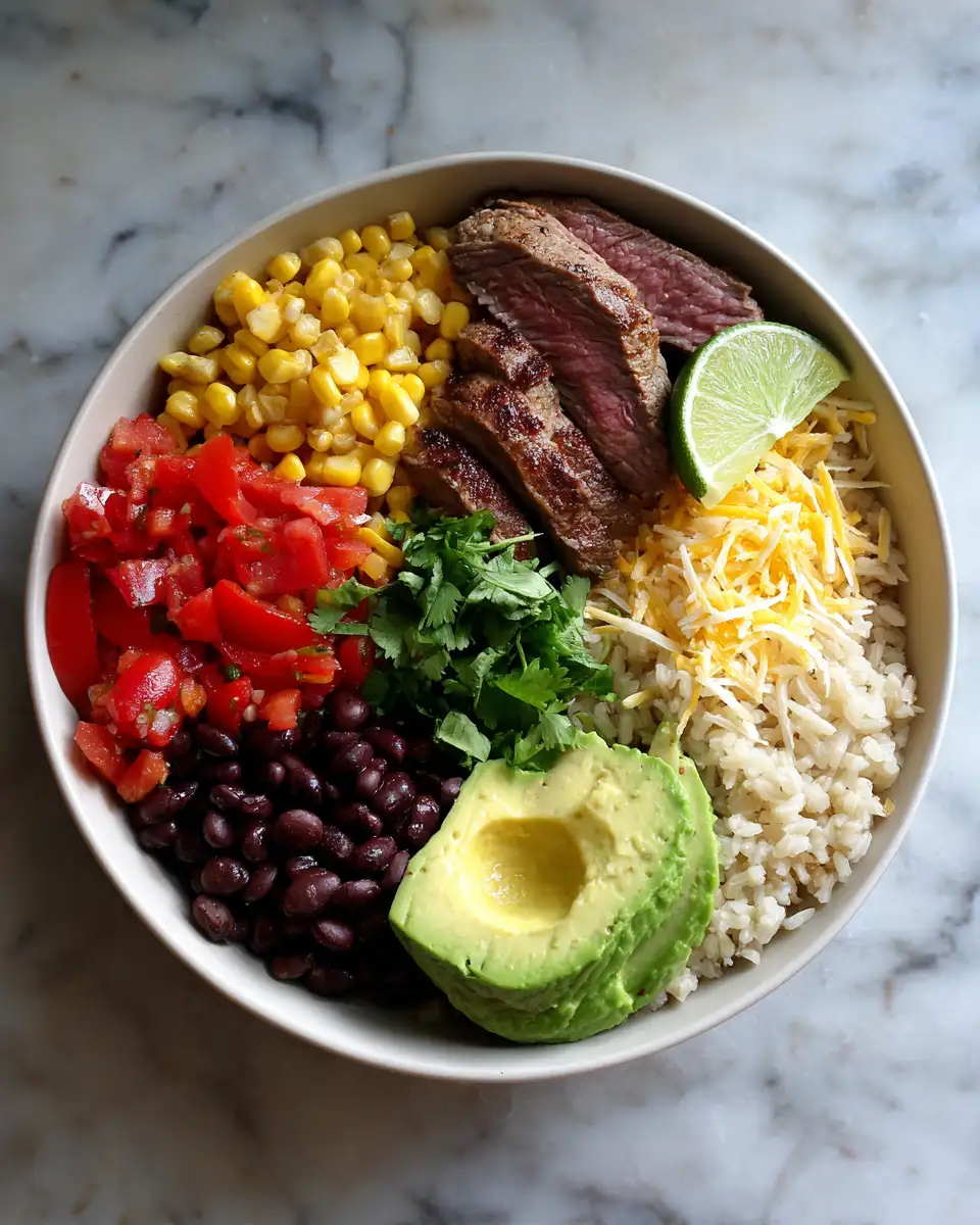 Ultimate Homemade Steak Burrito Bowl Bliss 4 Ingredients for Ultimate Homemade Steak Burrito Bowl Bliss