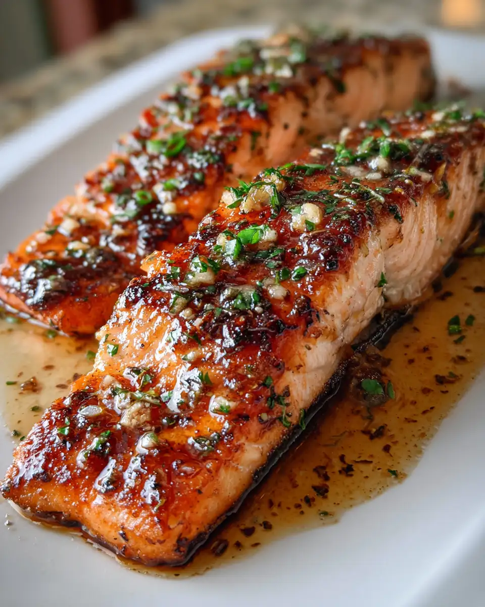 Final dish - Irresistibly Delicious Honey Garlic Butter Salmon Recipe