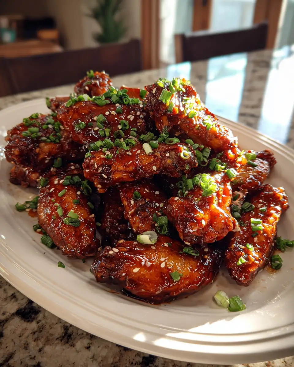Final dish - Irresistible Honey Garlic Chicken Wings That Will Make Your Taste Buds Sing