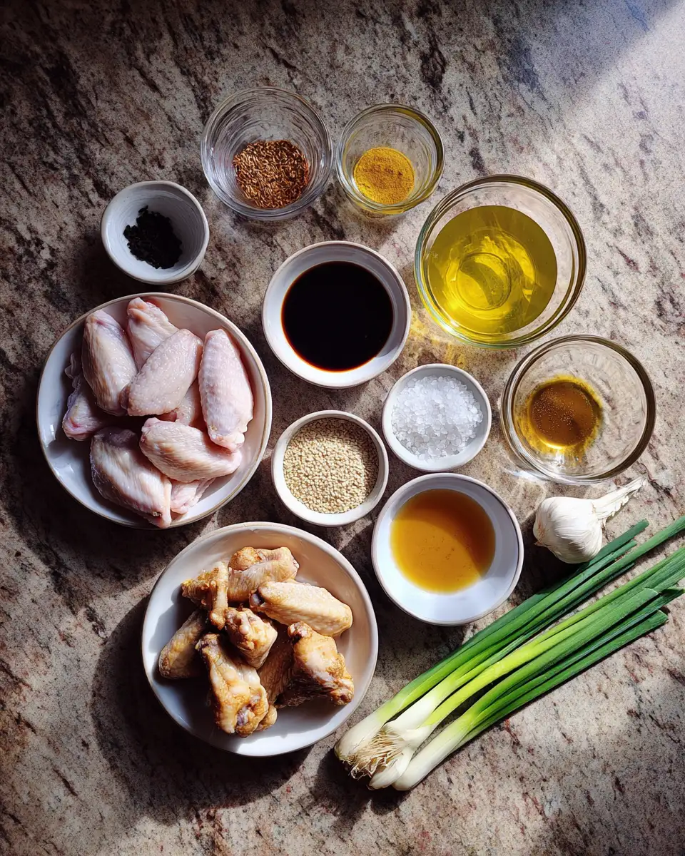 Ingredients for Irresistible Honey Garlic Chicken Wings That Will Make Your Taste Buds Sing