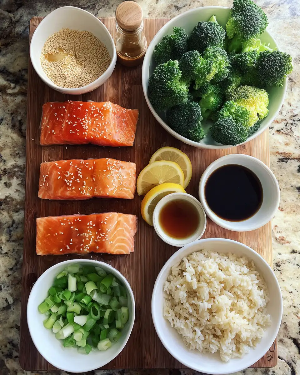 Ingredients for Savor the Flavor: Irresistible Honey Garlic Salmon Bowls