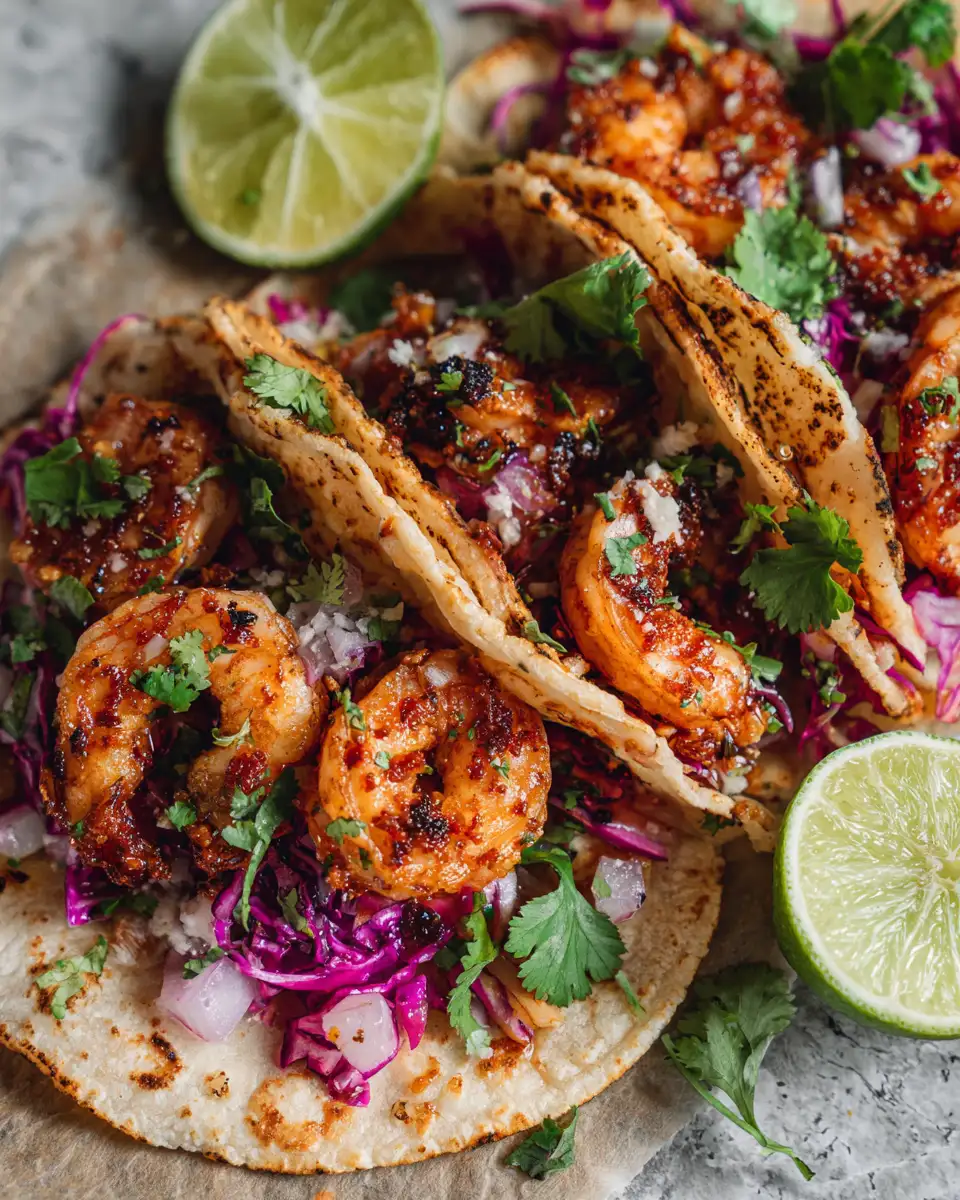 Final dish - Zesty Honey Lime Shrimp Tacos: A Flavor Fiesta in Every Bite