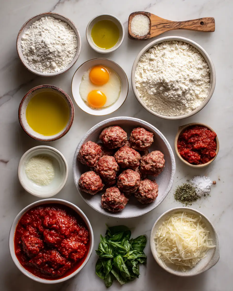 Ingredients for Savor the Flavors: Italian Meatballs in Rich Tomato Sauce